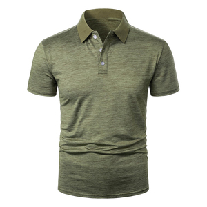 Propre marque sport 4 voies Stretch séchage rapide rapide Golf polos imprimer Logo motif nouveau à manches courtes hommes tricoté tissu décontracté - Product Image 2