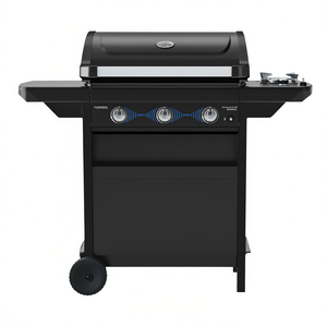 Barbacoa Compacta DualGas de 3 Ls para GLP y Metano con Plancha y Horno 2226301 Negro-Nero-Black BBQ Grills - Product Image 3