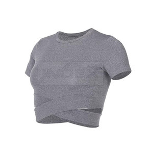 Pakistan Fabrication Femmes Crop Top Demi Manches O Cou Mode Porter Crop Top Pour Adultes - Product Image 1