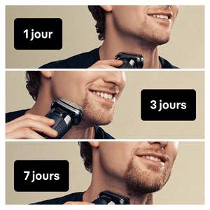 Afeitadora Eléctrica Inalámbrica Recargable para Hombre, Diseño Húmedo/Seco con Estuche de Carga y Estación de Limpieza, Resistente al Agua (IPX7) - Product Image 2