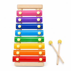 Xilófono Educativo de Madera y Metal Colorido, Juguete Musical para Niños de 2 a 13 Años, 50 Piezas, 8 Escalas, Itsy Tots - Product Image 3
