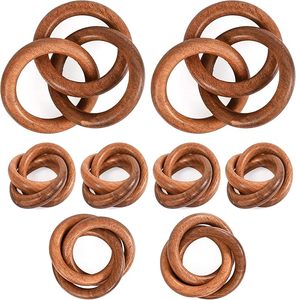 Servilleteros decorativos para esposas, servilleteros, decoración de mesa para bodas y fiestas con madera, Navidad y reuniones familiares - Product Image 4