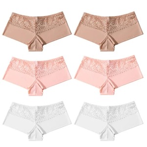 6Pcs/Set Women's Lace Boxers <b>Seamless</b> Underwear for Woman Boyshorts Safety Shorts Under the Skirts Female <b>Panties</b> Lingerie S-l - Product Image 5