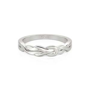 Jeulia Hercules Knot Twist <b>Plain</b> Wedding Band-Fine <b>Ring</b> for Men - Product Image 1