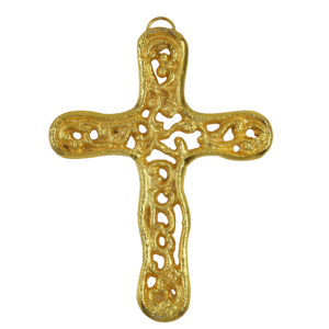 Collar de Cruz ortodoxa griega con acabado brillante dorado, calidad superior, suministros de iglesia de Navidad hechos a mano orientales, superventas - Product Image 5