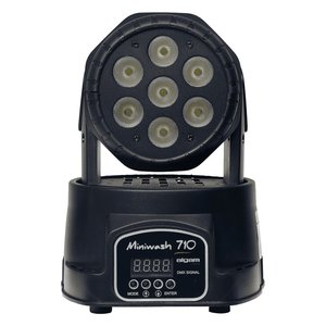 Mini Wash 710 Lyre Black Moving Head DJ Lights RGBW & Warm White 18700112 Corps de lampe ABS Mode de contrôle DMX512 - Product Image 4