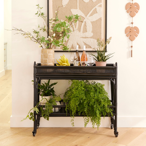 Carrito de hotel de ratán ecológico de alta calidad para almacenamiento de comedor al por mayor de artesanos de Vietnam - Product Image 4