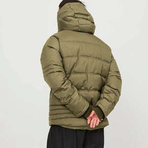 Veste matelassée pour homme sur mesure, grande taille, streetwear d'hiver, unisexe, logo en relief, veste matelassée pour homme de haute qualité avec broderie - Product Image 2