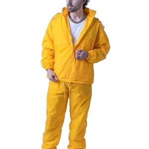 Vêtements de sport d'extérieur pour hommes, coupe-vent, survêtement, veste et pantalon imperméables à capuche, vêtements de fitness légers, services OEM ODM 2026 - Product Image 1
