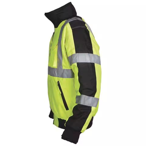 ANSI Clase 3 Reflectante Alta Visibilidad Impermeable Chaqueta de Seguridad Softshell Sombrero Desmontable para Colocación Frontal de Invierno para Hombres y Mujeres - Product Image 4