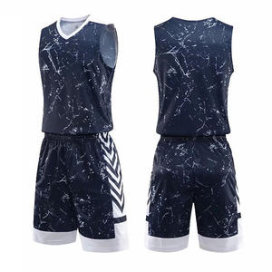 Ensemble de maillots de basket-ball réversibles personnalisés 100% polyester Nouveau design Plus Size Techniques imprimées Grande valeur! - Product Image 5