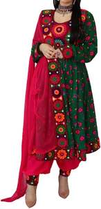 Banjara Tribal ethnique vintage kuchi robe, Afghan/Pakistan Kuchi fête traditionnelle multi couleur robe Kochi robe 3023 - Product Image 6