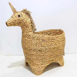 Cesta de Almacenamiento Ecológica y Duradera con Caras de Animales, Divertido Organizador de Unicornio para Juguetes, Ropa y Decoración de Habitación Infantil - Product Image 1