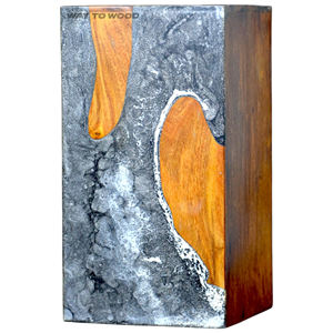 โกศไม้สำหรับขี้เถ้ามนุษย์สำหรับผู้ใหญ่ผู้ชายและผู้หญิง-เรซิ่นที่ระลึกสำหรับขี้เถ้า-โกศสำหรับฝังหรือแสดงที่บ้าน - Product Image 5