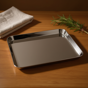 Bandeja de exhibición de acero inoxidable cromado pulido (39x28cm) 1093039 para producto de la categoría Ilsa Board - Product Image 3