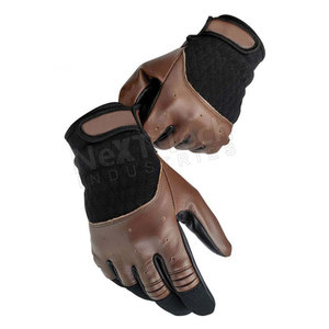 Guantes de Motociclismo Next Tech Ligeros, Casuales, de Dedo Completo, con Agarre, Unisex, de Cuero Genuino - Product Image 1