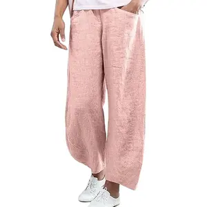 2023 pantalon de survêtement personnalisé de haute qualité pour femmes taille XL pantalon de course d'entraînement décontracté bande latérale conception avant plat pour l'été - Product Image 3