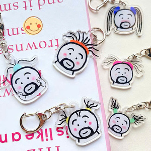 พวงกุญแจไมกา ตัวละครแปลกใหม่ ไม่ซ้ำใคร ตลก ของที่ระลึกสไตล์วินเทจ ผลิตในเวียดนาม ของตกแต่ง - Product Image 3