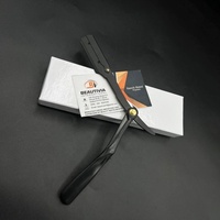Meilleure vente en gros de rasoirs de coiffeur durables à manche en plastique coupe droite couteau pliant rasoi pour shavette à gorge
