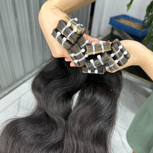 100% Vietnamien Raw Double Dessiné Bande De Cheveux Humains Extension De Cheveux Bande Naturelle De Haute Qualité Dans L'extension De Cheveux - Product Image 4