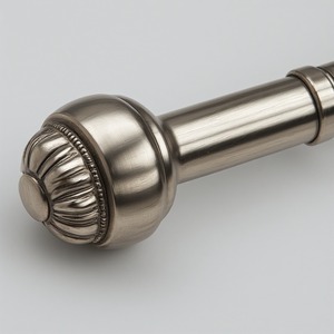 Heritage Crown Single <b>Curtain</b> <b>Pole</b> With Antique Brass Finish Bringing Royal Look And Reliable Functionality - Product Image 2