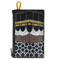 Couverture Kaaba portefeuille tissé design islamique