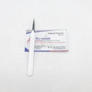 แหนบสำหรับต่อขนตาสีขาวแหลมสีดำแหนบสำหรับต่อขนตาแบบแยกโลโก้ได้ตามต้องการ - Product Image 1