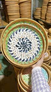 Plateau Rectangulaire en Rotin Lavé | Plateau Décoratif en Rotin Motifs de Décoration VietNam - Product Image 3