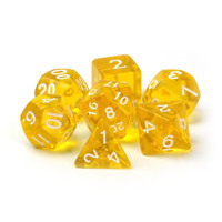 7 pièces acrylique Transparent dés polyédriques ensemble Rpg Dnd dés pour jeux de rôle jeu de société