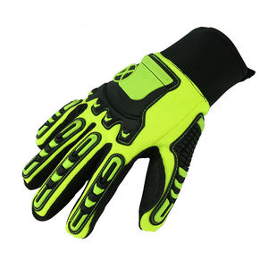 Guantes de Seguridad para Trabajo Pesado en la Industria Automotriz, Anti-Impacto, de Cuero Sintético, Certificados ISEA 138-2019 - Product Image 6