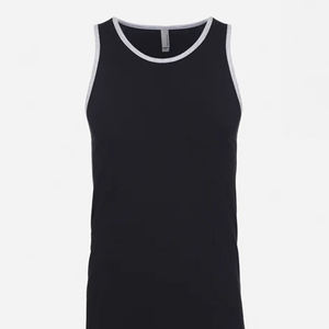 NEXT Level เสื้อกล้ามผู้ชายนุ่มมีสไตล์ blk/hthr สีเทา - Product Image 1