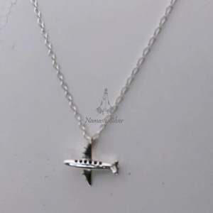 Collar con Colgante de Avión de Plata de Ley 925, Diseño Elegante, Regalo Perfecto para Viajeros, Colgantes Finos con Diseño de Vuelo - Product Image 5