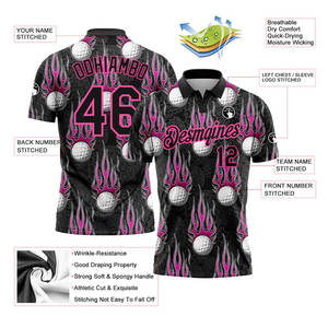 Camiseta de Golf Personalizada por Sublimación, de Punto Sólido, de Algodón y Elastano para Hombre - Product Image 5