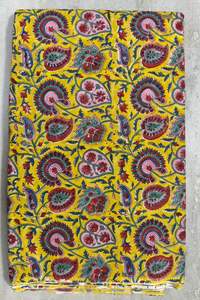 Handmade100 % algodón transpirable bloque de mano tela impresa hecha a mano Jaipur Heritage tradicional tela de algodón ecológica - Product Image 3