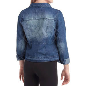 แจ็กเก็ตยีนส์สำหรับผู้หญิงแจ็กเก็ตยีนส์ขนาดใหญ่ออกแบบได้ตามต้องการดีไซน์ล่าสุด - Product Image 3