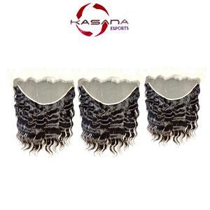 Extensions de cheveux humains vierges Remy indiens, double trame, alignées sur la cuticule, 13*6, avec bonnet en dentelle intégrale, vente en gros - Product Image 2