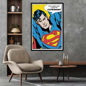 Póster de Superman estilo Pop Art para decoración de paredes. - Product Image 3