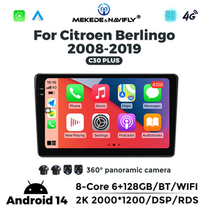Navifly C30 <span class=keywords><strong>Plus</strong></span>, unidad principal de navegación para coche, pantalla Android para coche, Mp3, reproductor de vídeo, Radio para Citroen <span class=keywords><strong>Berlingo</strong></span> 2008-2019 - Product Image 3
