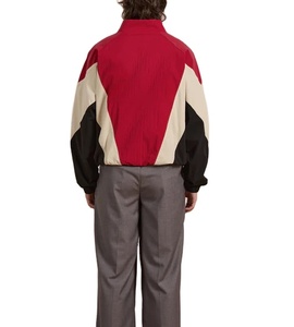 Veste coupe-vent à capuche en nylon rétro des années 90 pour homme, taille plus, logo brodé, veste coupe-vent - Product Image 3