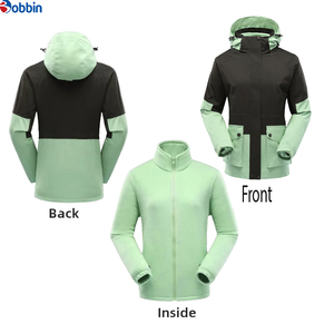 เสื้อฮู้ดดี้ 3-in-1 ปรับแต่งได้สำหรับฤดูหนาว เสื้อแจ็คเก็ตลำลองสำหรับกิจกรรมกลางแจ้ง กันลม กันน้ำ ให้ความอบอุ่น พร้อมฮู้ดสไตล์ซาฟารี - Product Image 1