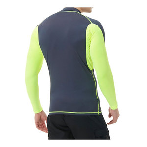 เสื้อรัดรูปสแปนเด็กซ์สำหรับผู้ชายเสื้อป้องกันผื่นแขนเต็มระบายอากาศได้ดีพิมพ์ลายดิจิตอลทนทานสำหรับยิม - Product Image 2