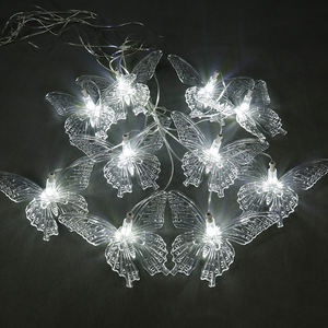 結婚式の天井装飾のための約束アクリルシャンデリア黄金蝶装飾ライト - Product Image 3