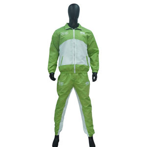 Unisex Nylon Zipper-Up Winter Soft Shell Trackpants 2 Piece Set Printed Breathable Winter Windbreaker Tracksuit Elastic <b>Cuffs</b> - Product Image 2