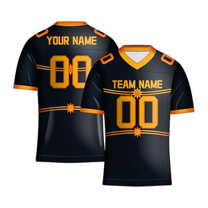 Camiseta de fútbol americano personalizada de talla grande para hombre, camiseta transpirable con nombre de equipo personalizado, logotipo de número cosido impreso - Product Image 1