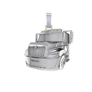 Chic Lab Grown Diamant Pendentif Et Charme 10K Or E Couleur Rond Brillant Coupe VVS2 Premium Moderne De Luxe Hip Hop Bijoux - Product Image 3