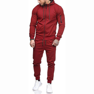 Vente en gros de survêtements pour hommes légers de qualité supérieure vêtements de jogging écologiques pour l'hiver vêtements d'hiver à motifs solides - Product Image 2