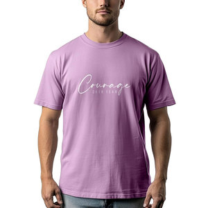 T-shirts pour hommes à col rond, coupe classique, 100 % coton, de haute qualité, marque privée - Respirants, séchage rapide, design personnalisable, en gros - Product Image 1