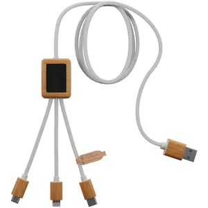 <b>3</b>-in-1 C39 Sustainable <b>USB</b> Charging <b>Cable</b> for Gadgets for Promotions - Product Image 1