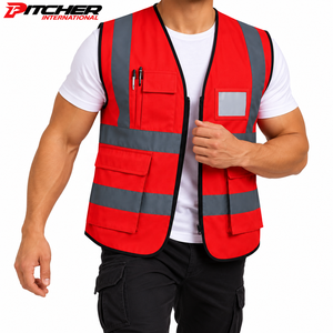 Chaleco de Seguridad Reflectante al por Mayor con Cremallera para Importadores de Ropa de Trabajo y Cadenas de Minoristas - Product Image 4
