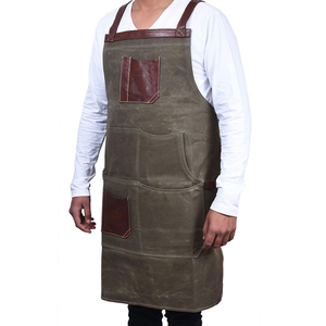 Delantal de soldadura de cuero dividido, delantal Protector de seguridad para soldar, delantal de cuero resistente al calor, ropa protectora ignífuga - Product Image 3